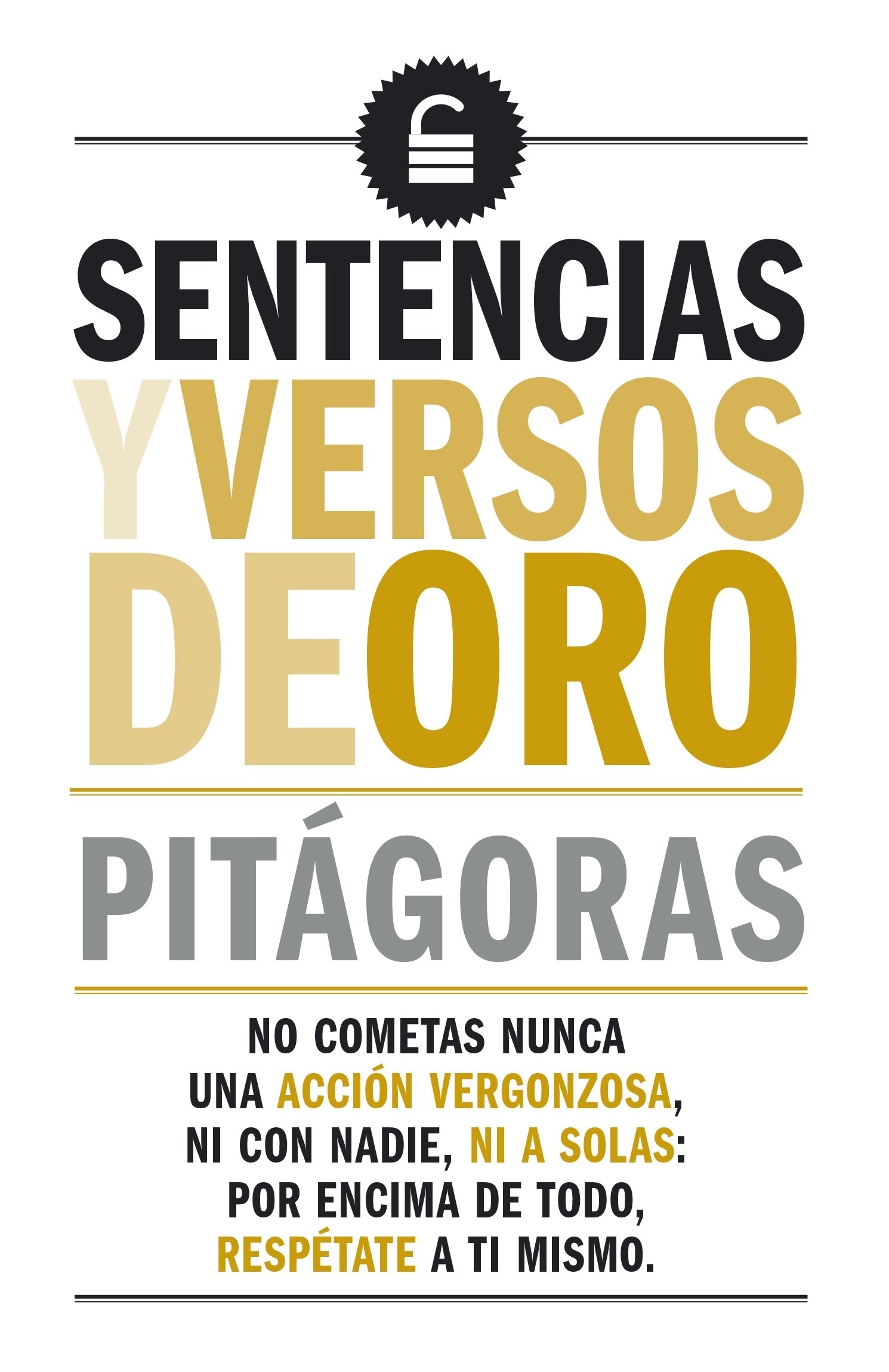 SENTENCIAS Y VERSOS DE ORO