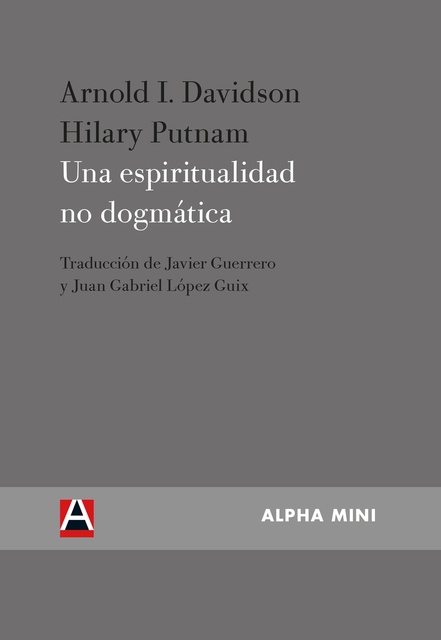 LIBRO UNA ESPIRITUALIDAD NO DOGMÁTICA PUTNAM DAVIDSON