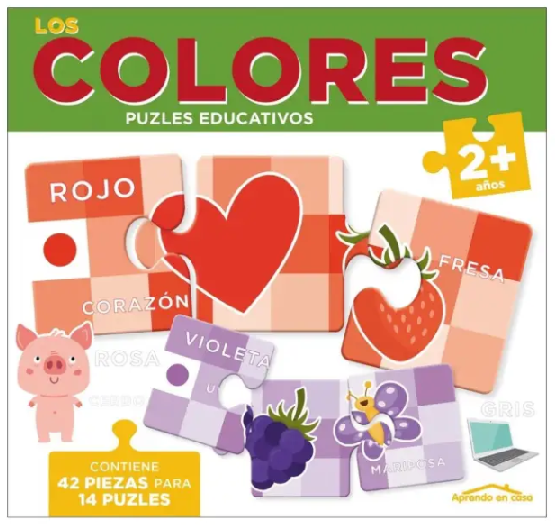 APRENDO EN CASA LOS COLORES CON PUZLES EDUCATIVOS