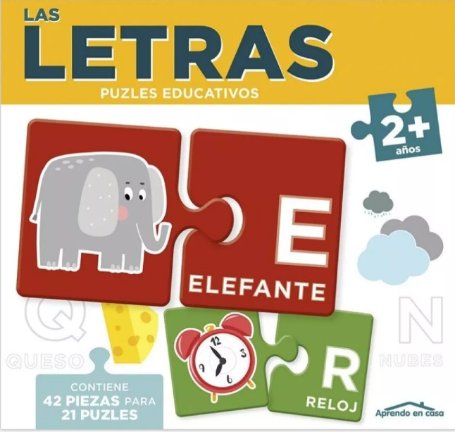 APRENDO EN CASA: LAS LETRAS CON PUZLES EDUCATIVOS