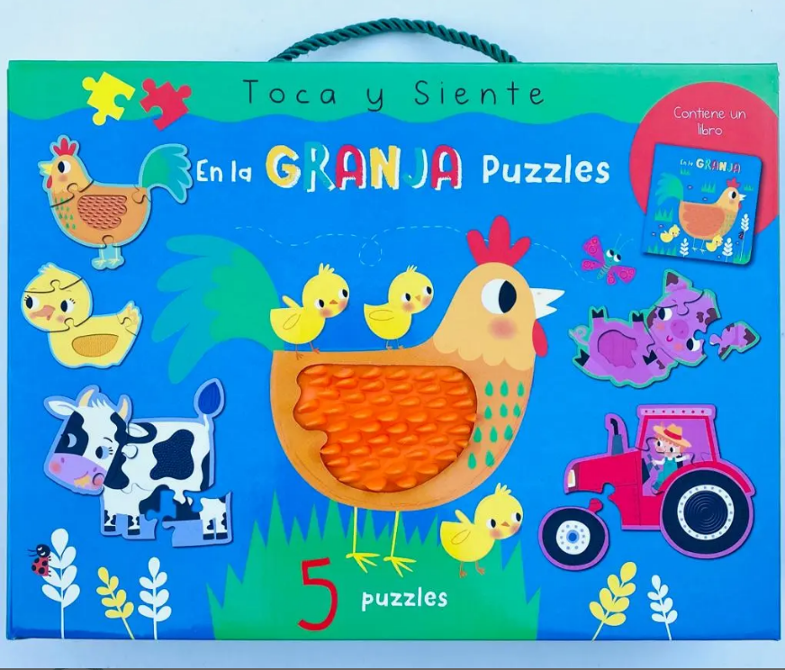 TOCA Y SIENTE EN LA GRANJA PUZZLES SENSORIALES