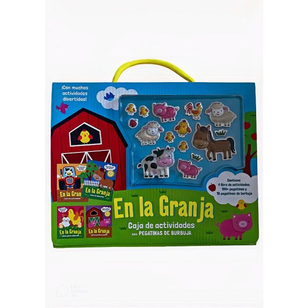 MALETÍN EN LA GRANJA ACTIVIDIDADES Y PEGATINAS BURBUJAS